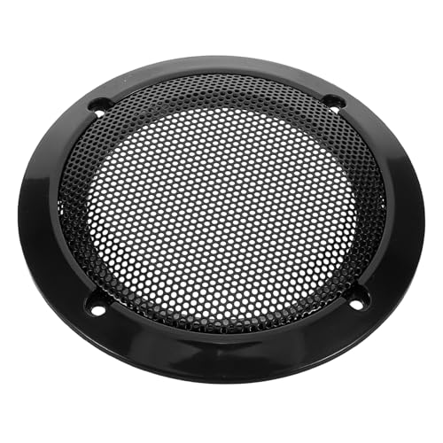 GLSTOY メタルメッシュ スピーカーグリルカバー 車用 ブラック ドア リア スピーカー保護 防塵 グリル メッシュ サブウーファー対応 カーオーディオ用