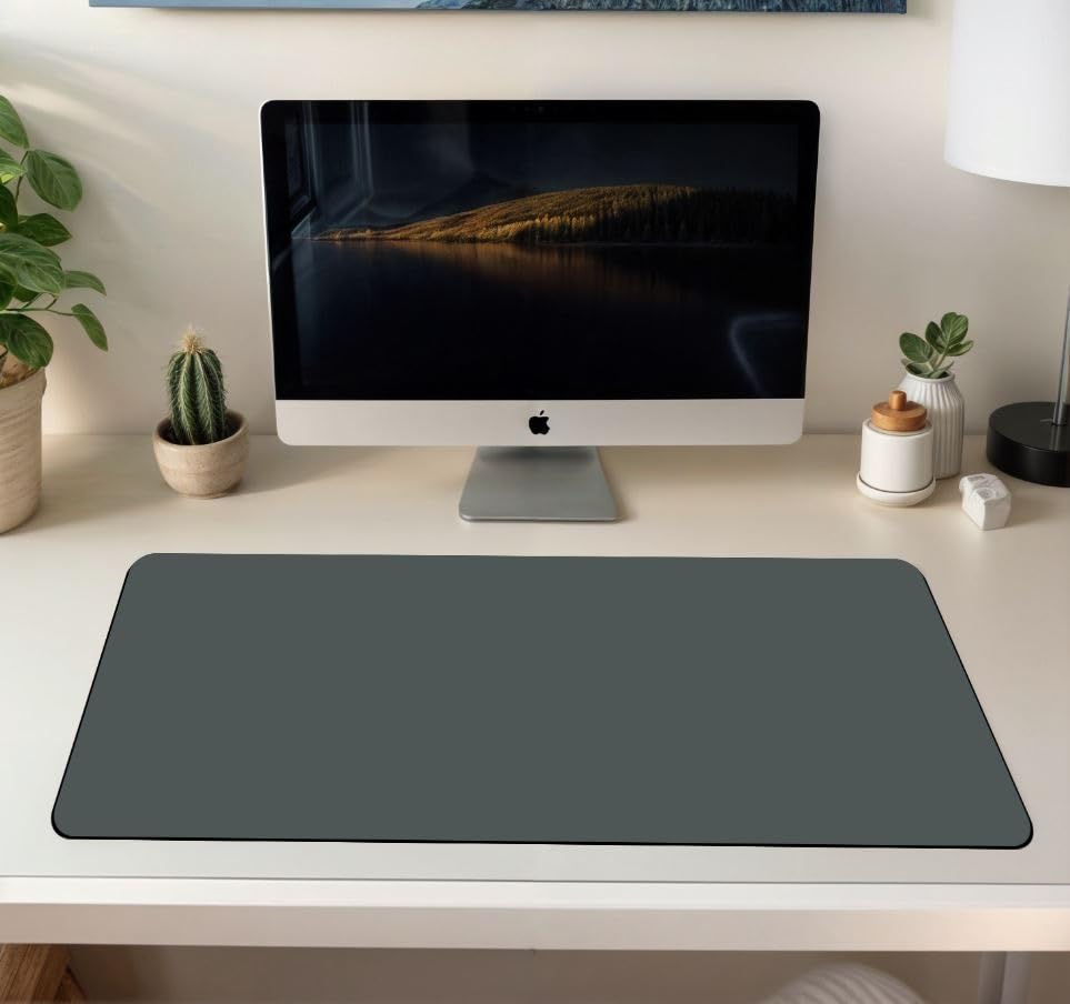 Image of ON TREND Premium Extended Mouse Pad, Large Premium Desk Mat Anti Skid Rubber Base for Desktop Laptop PC Office Gaming (Size- 23 X 11 x 0.12 Inch) (Dark Grey)