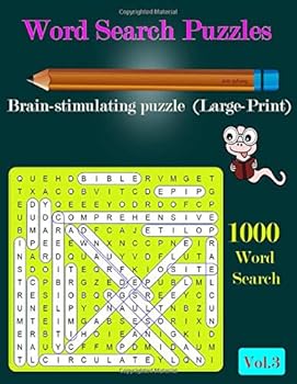 Paperback Word Search Puzzles :: Brain-stimulating puzzle (Large-Print) 1000 Word Search Vol.3 Book