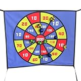 Vhjlfig Trampolin Dartboard Spielzeug Mit 10 Haftbällen Stoff 60x50cm Kinder Dartscheibe...