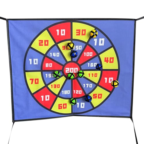 Diana Para Dardos: Diseño De Objetivo De Tela Grande, Juego De Lanzamiento De Bolas Adhesivas, Juguetes Seguros Para Actividades En Interiores Y Exteriores, Kit De Juegos Interactivos De Lanzamiento |
