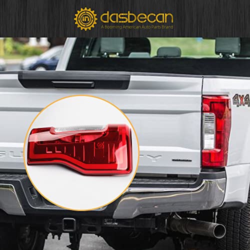 Dasbecan Right Passenger Side Tail Light Assembly Rear Lamp With Bulb Compatible With 2017 2018 2019 Ford F250 F350 Super Duty #TOP4