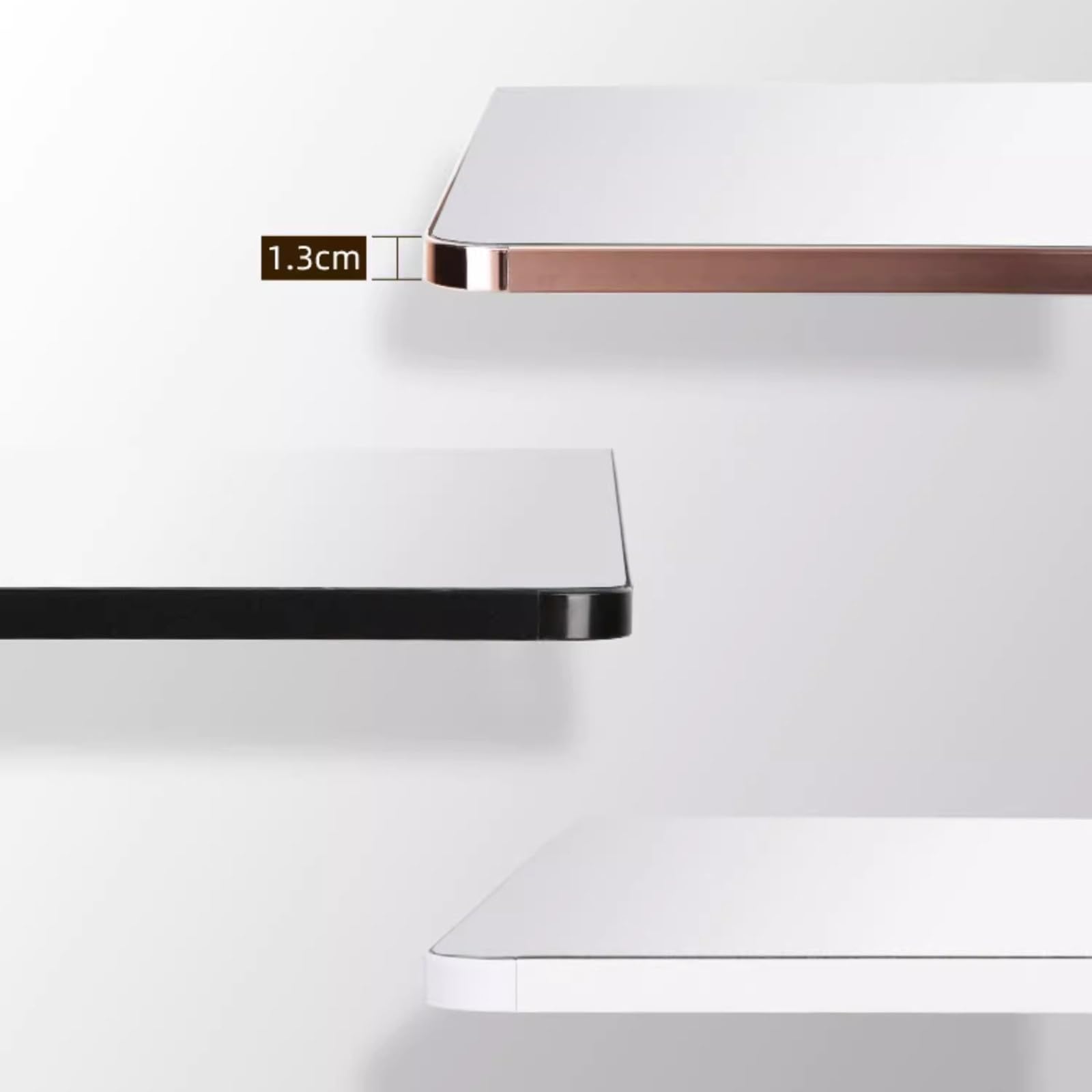 Niewidoczne lustro do szafki przesuwnej z obrotowymi teleskopami składane konstrukcja na całej długości zintegrowane lusterko do szafy - 110 x 35 cm