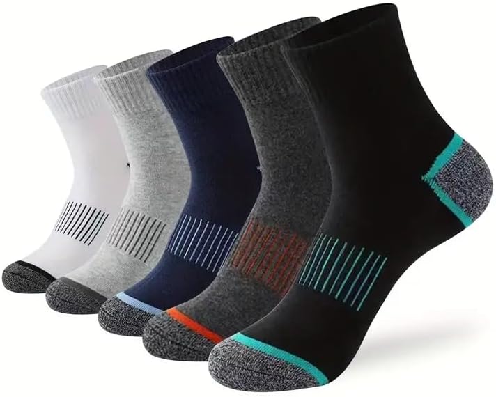 Meias masculinas de primavera e verão, confortáveis e respiráveis, adequadas para atividades de lazer ao ar livre (5 pares), 5 pares – preto, M em promoção! Veja a oferta e mais achadinhos de Moda íntima 2 Hoje é o melhor dia para comprar Meias masculinas de primavera e verão, confortáveis e respiráveis, adequadas para atividades de lazer ao ar livre (5 pares), 5 pares – preto, M com aquele preço maroto! Promoção! Aproveite a oferta! 2