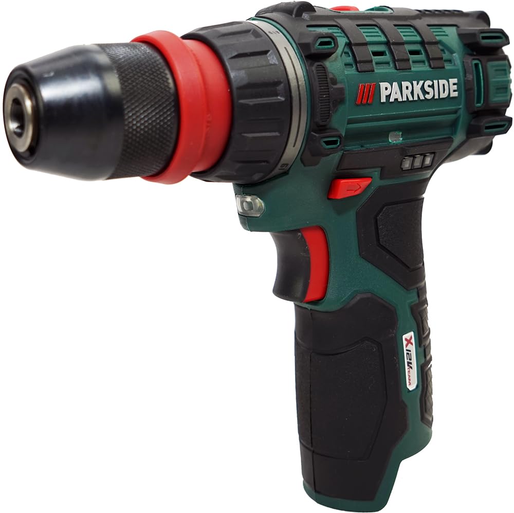 HEADNMORE® Parkside® akumulatorowa wiertarko-wkrętarka 12 V PBSA 12 (z akumulatorem 2 Ah) + breloczek do kluczy