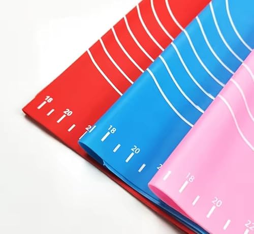 مفرش عجين كبير من السيليكون - بأحجام لفرد البيتزا والمعجنات - 50 × 40 سم - متغير اللون