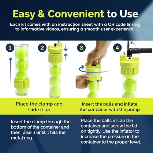 Image of BALL RESCUER: Tennis Ball Pressurizer - Converts Compatible Tennis Ball Container into a 30 psi Ball Pressurizer & Extends Ball Life (Pump & Container not Included in Standard and Standard Plus)
