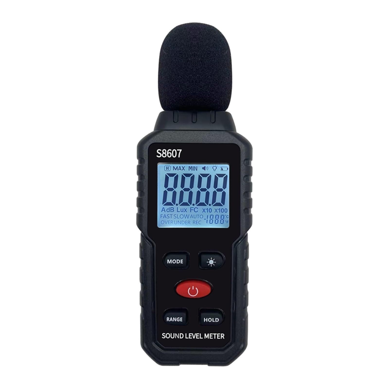 sonómetro, Probador de ruido del medidor nivel sonido digital 30-130 dB