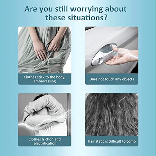 Static Guard Spray, Anti Static Spray, 2Pcs Static Cling Remover, Travel Size Anti Static Spray, Static Cling Spray, Eliminate Static Shock,Reduce Static Cling For Clothes, Hair, Car (200Ml) #TOP1