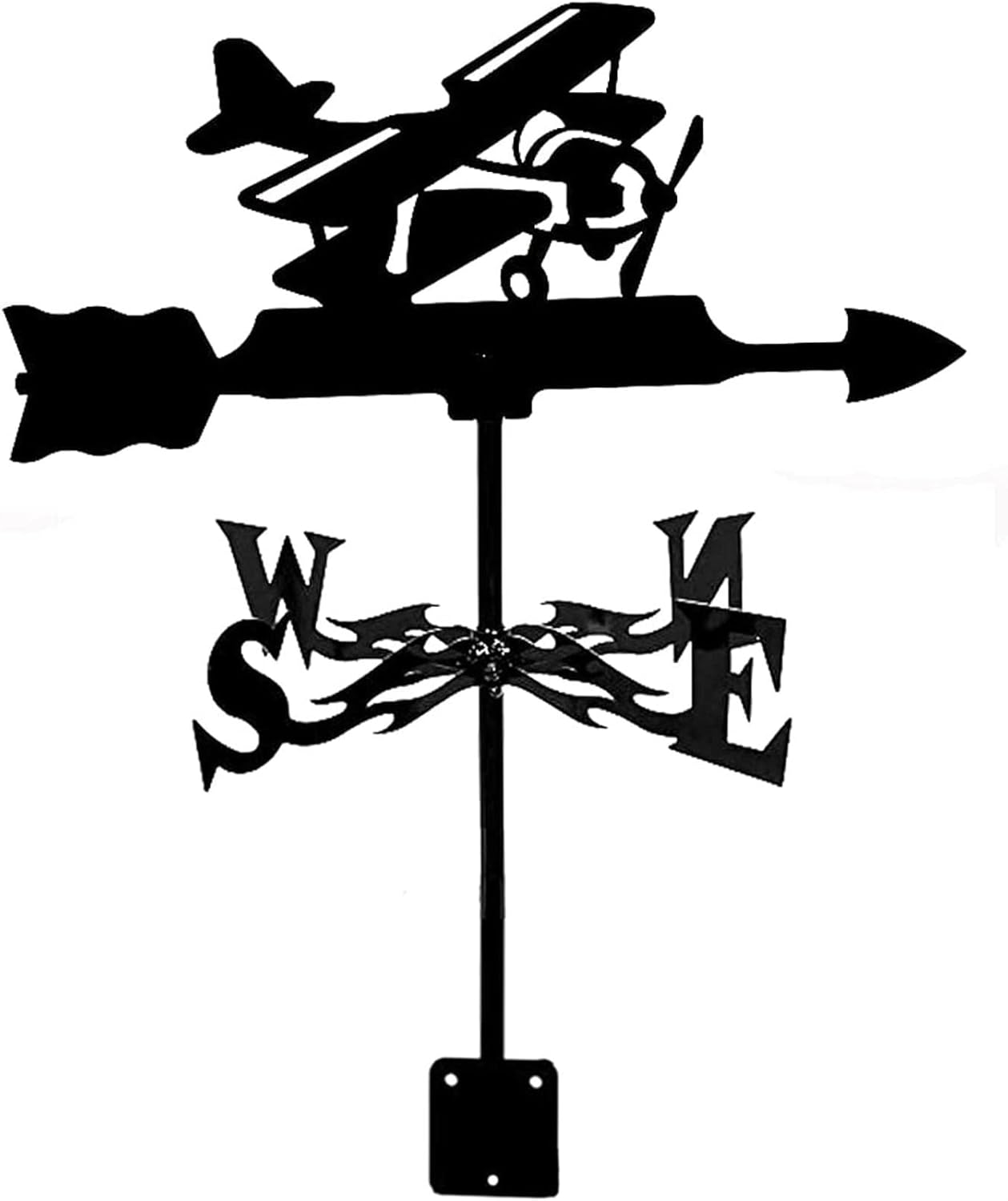 風見鶏 魔女猫 犬 ヨット シルエット ルーフマウント 風見鶏 測定ツール 風向計 風見鶏 ステンレススチール パティオ ヤード オ