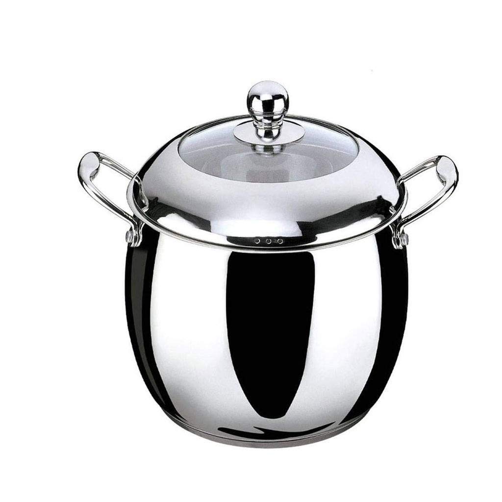 Wok faitout et marmite soupe induction en acier inoxydable Dening Pot sans revêtement