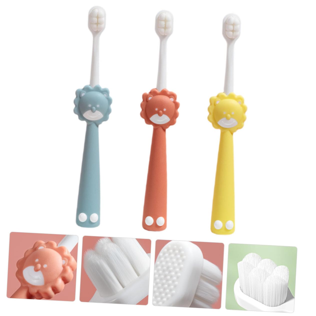 12stücke Teiliges Kinderzahnbürsten Aus Weichen Borsten Ergonomische Zahnbürsten Für Kleinkinder Kreative Cartoon-designs Für Täglichen Gebrauch Geeignet Für Jahre