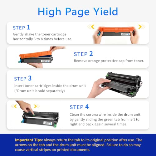 Image of TN229XL 229XL Toner Cartridge:MFC-L3780CDW MFC-L3720CDW HL-L3280CDW Compatible for Brother TN229XXL TN-229XL TN 229 TN-229 Work with HL-L3220CDW HL-L3300CDW HL-L3295CDW Printer (4 Pack)