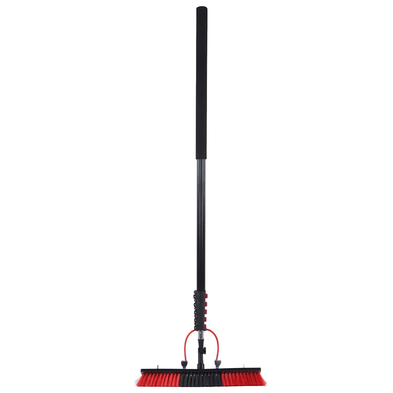Walfront Zestaw Słupa Karmionego Narzędziem do Panelu Słonecznego, Lekki Pędzel do Czyszczenia Paneli Słonecznych i Okien, 50 Cm Szczotka dla łatwego Dostępu (50 cm główka szczoteczki)