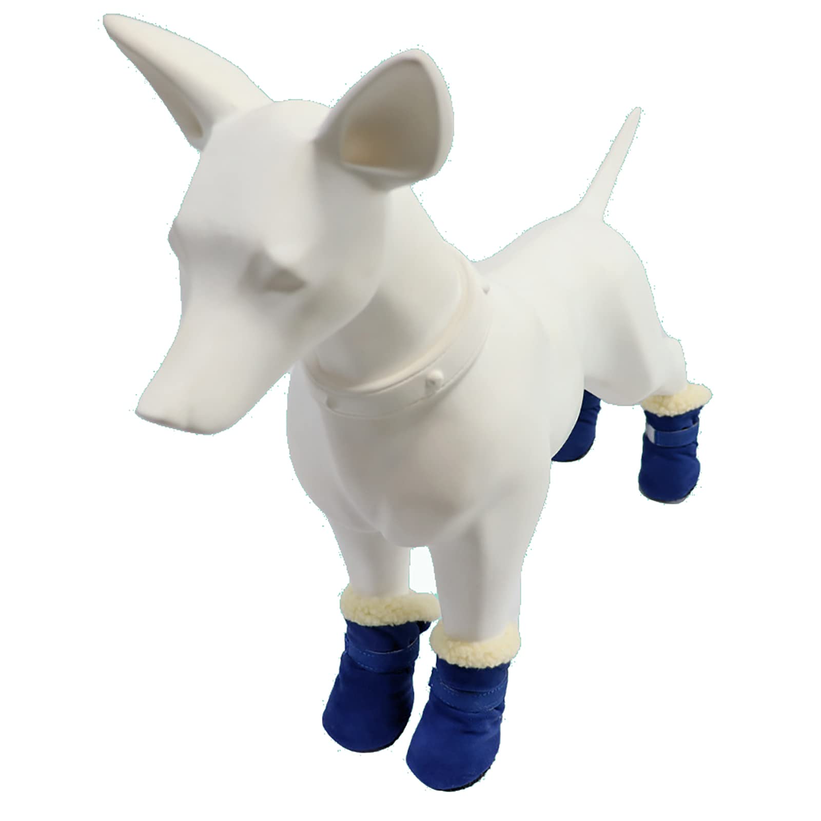 Bottes Chien, Lot de 4 Chaussures pour Chien Imperméables Semelle Antidérapante Protecteurs de Pattes Extérieures Chaussures de Chien pour Petits Chiens Moyens