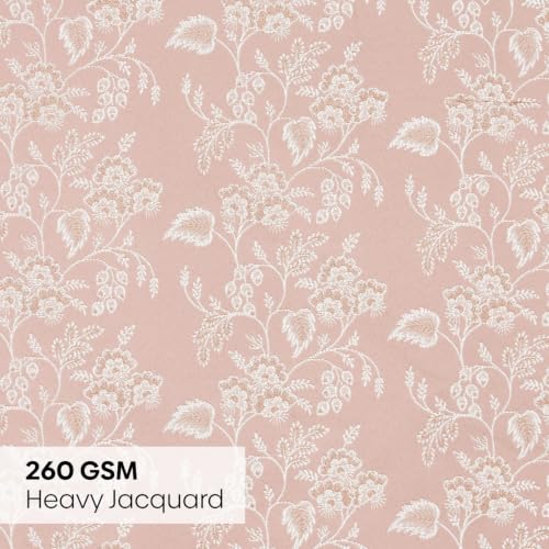 Image of haus & kinder Jacquard Window Curtains 5 Feet Long Pack of 1 Window Curtain, 5 Feet Curtains for Window (Spring Trellis, Beige 130x152 CM)