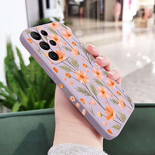 Coque fleurs brillantes Violet Clair pour Samsung S10 h
