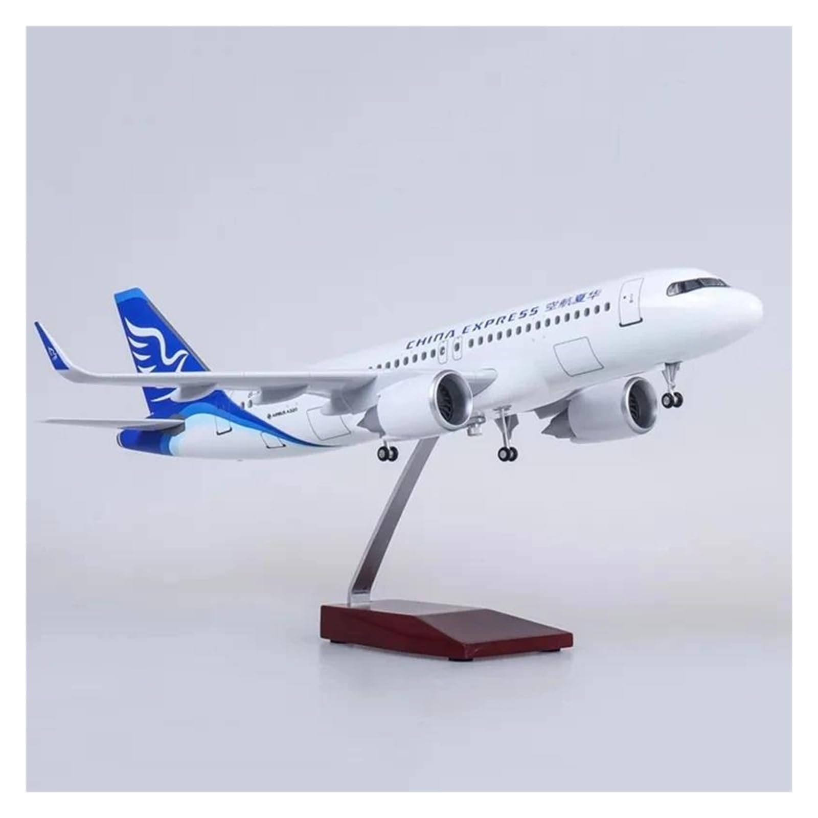 Diecast zabawki samolotowe w skali 1/80 dla samolotu A320 NEO Express Airlines Airbus Light z oświetleniem LED do kolekcji Fine Craft Model samolotu do zbierania i wyświetlania (bez światła)