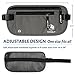VENTURE 4TH Travel Money Belt - Slim Passport Holder RFID Blocking Travel Pouch to Protect Cash, Credit Cards and Travel Documents (Gray)