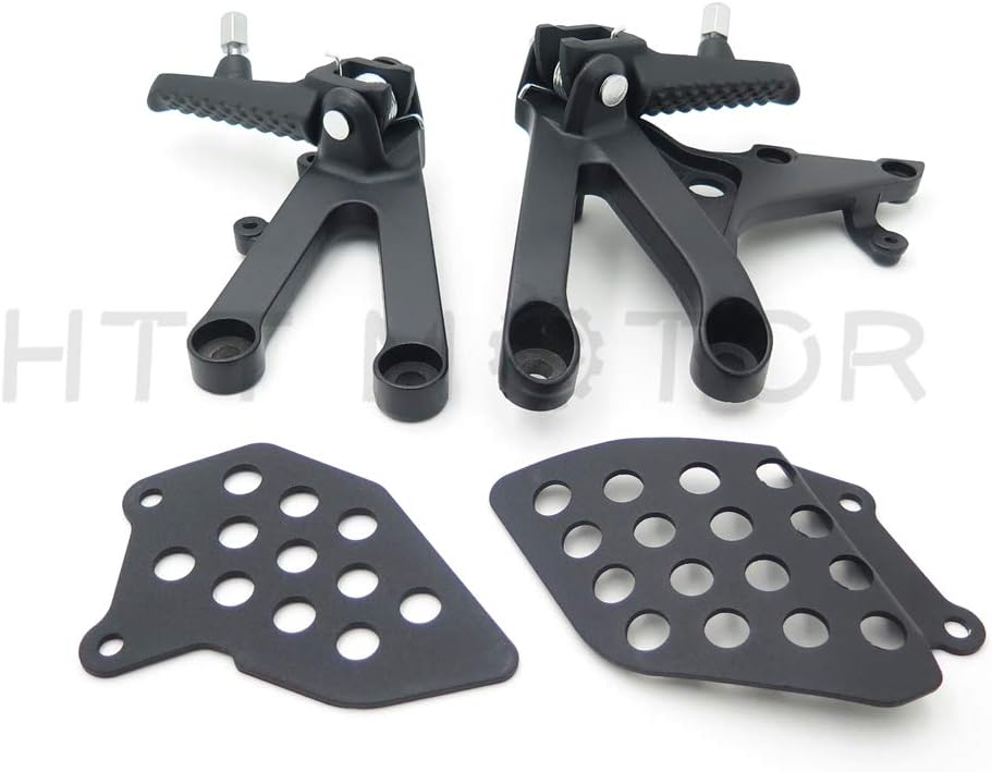 HTTMT MT390-018- Black Front Rider Foot Pegs Bracket Compatible with Cbr600Rr Rr 2007-2011