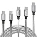 Price comparison product image XIAE USB C Cable, 5-Pack 1/1/2/2/3M Type C Fast Charger Charging Cable Nylon Braided Android Cable Compatible with Samsung Galaxy S10/9, Huawei P30/20/,Xiaomi,One Plus,Google Pixel etc. (Black&White)