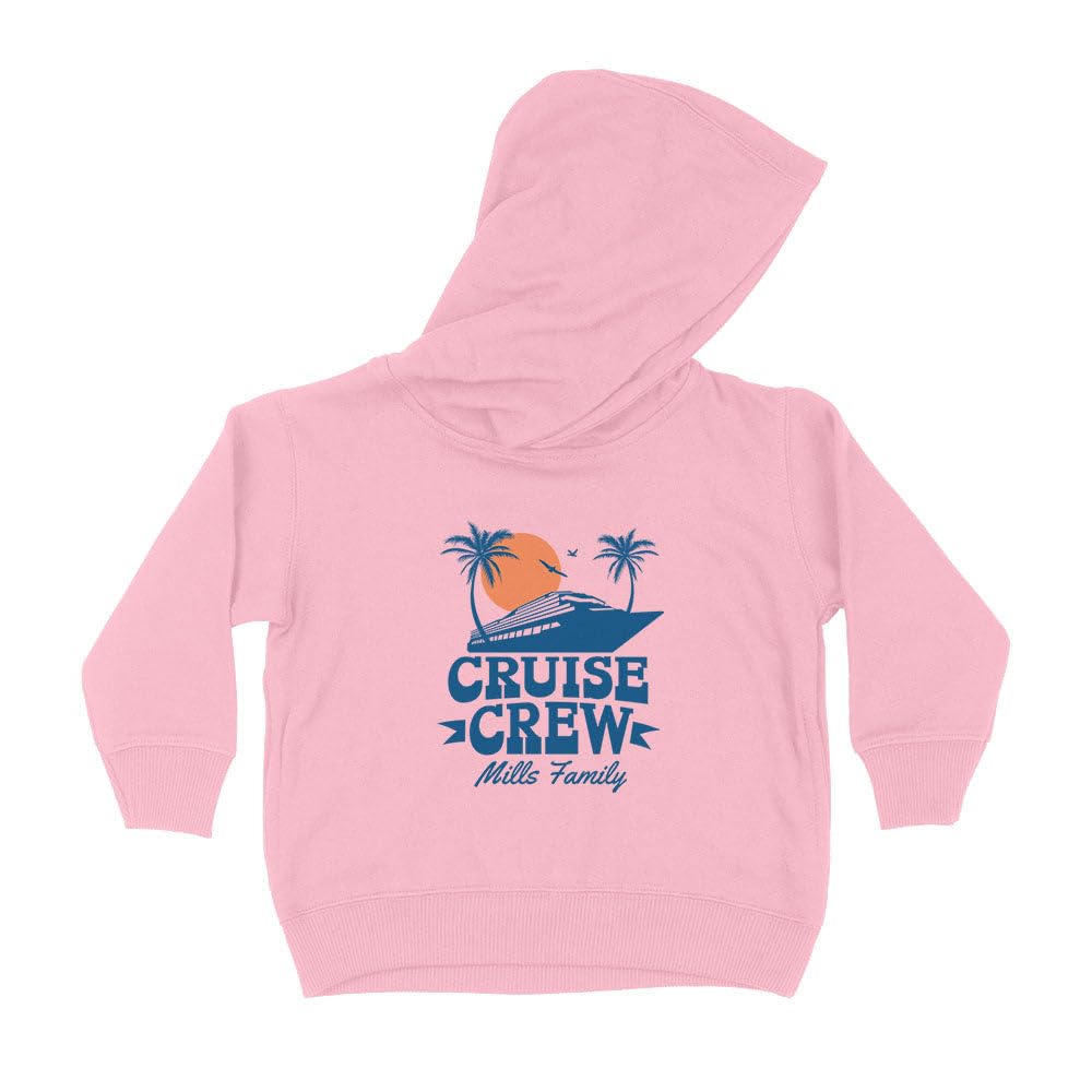 Cruise Crew Mills Family Kids Hoodie Sweatshirt Toddler 4T Light Pink
