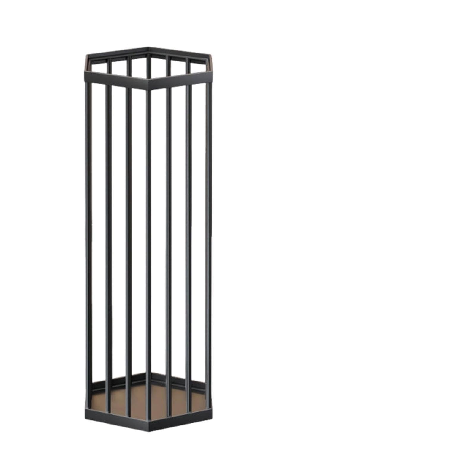 PSNKLMM Metal Umbrella Storage Bin Stand Space Saving Multipurpose Free Standing Organizer Hollow Design