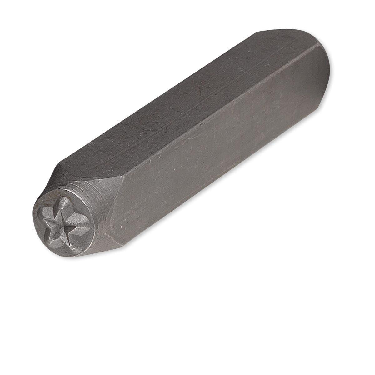 Steel Design Stamp Punch Tool to Embellish Metal, Plastic, Jewelry Blanks, Clay+ (Star 5x5mm)