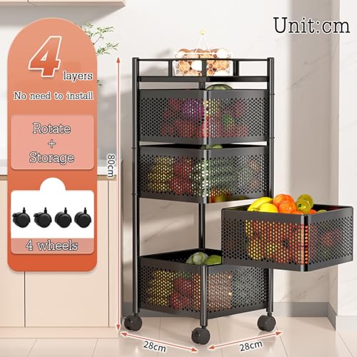 Carro de cocina estrecho con ruedas multiusos para lavandería 3