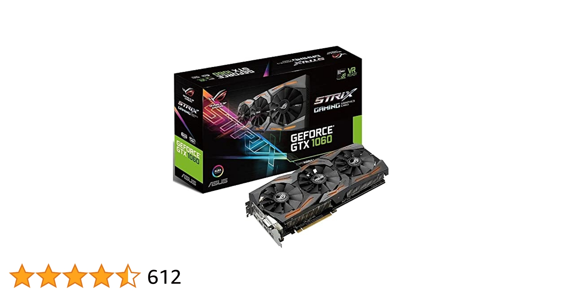 Rog Strix GeForce GTX 1060 6GB グラフィックボード Amazon.com