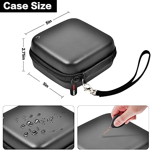 Image of Hard Case for NETGEAR Nighthawk M7 Pro, M6 Pro and M6 Mobile Hotspots-Black | Also Fits MR6500, M5, M1, MR1100 and MR5200; EVA Material, Elastic Strap and Mesh Pocket Secure Router Gear, Black, Case Only
