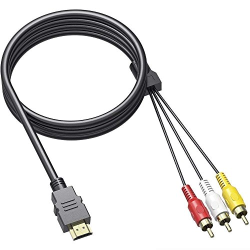Kawany HDMI to RCA Cable, [Upgraded] HDMI to RCA Converter Adapter Best Buy Audio Extractor Jacks Cord