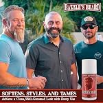 Bazzle's Beard Softener – Beard Balm Conditioner for Men with Biotin, Softens Coarse Hair, Deeply Moisturizes Facial Hair, Conditions Skin, and Adds Natural Shine, Products for Mustache Care - Image 2