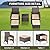 LEVELEVE Balcony Furniture 5 Piece Patio Conversation Set, PE Wicker Rattan Outdoor Lounge Chairs with Soft Cushions 2 Ottoman&Glass Table for Porch, Lawn-Brown Wicker