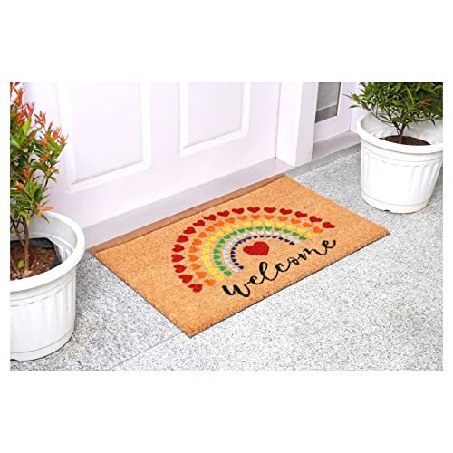 Calloway Mills 107851729 Rainbow Heart Doormat thumb #1