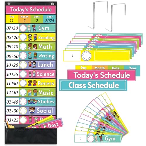 Tableau de poche emploi du temps pour stopper la désorganisation de la classe