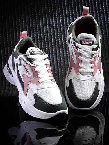 Image of ASIAN Aroma-02 Women's Chunky Sneakers | Lightweight Memory Foam Cushioning | Breathable Mesh Upper | Stylish Thick-Sole Casual Shoes