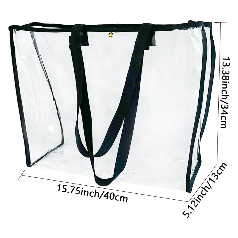 ONEART Clear Holographic Tote Bags, Iridescent Waterproof Top Handle Bag, Clear Jelly Totes Vocation Party Beach Bag2