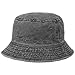Produktbild Lipodo Washed Bucket Fischerhut Stoffhut Baumwollhut Sonnenhut Anglerhut Damen/Herren - Frühling-Sommer - XL (61-62 cm) schwarz