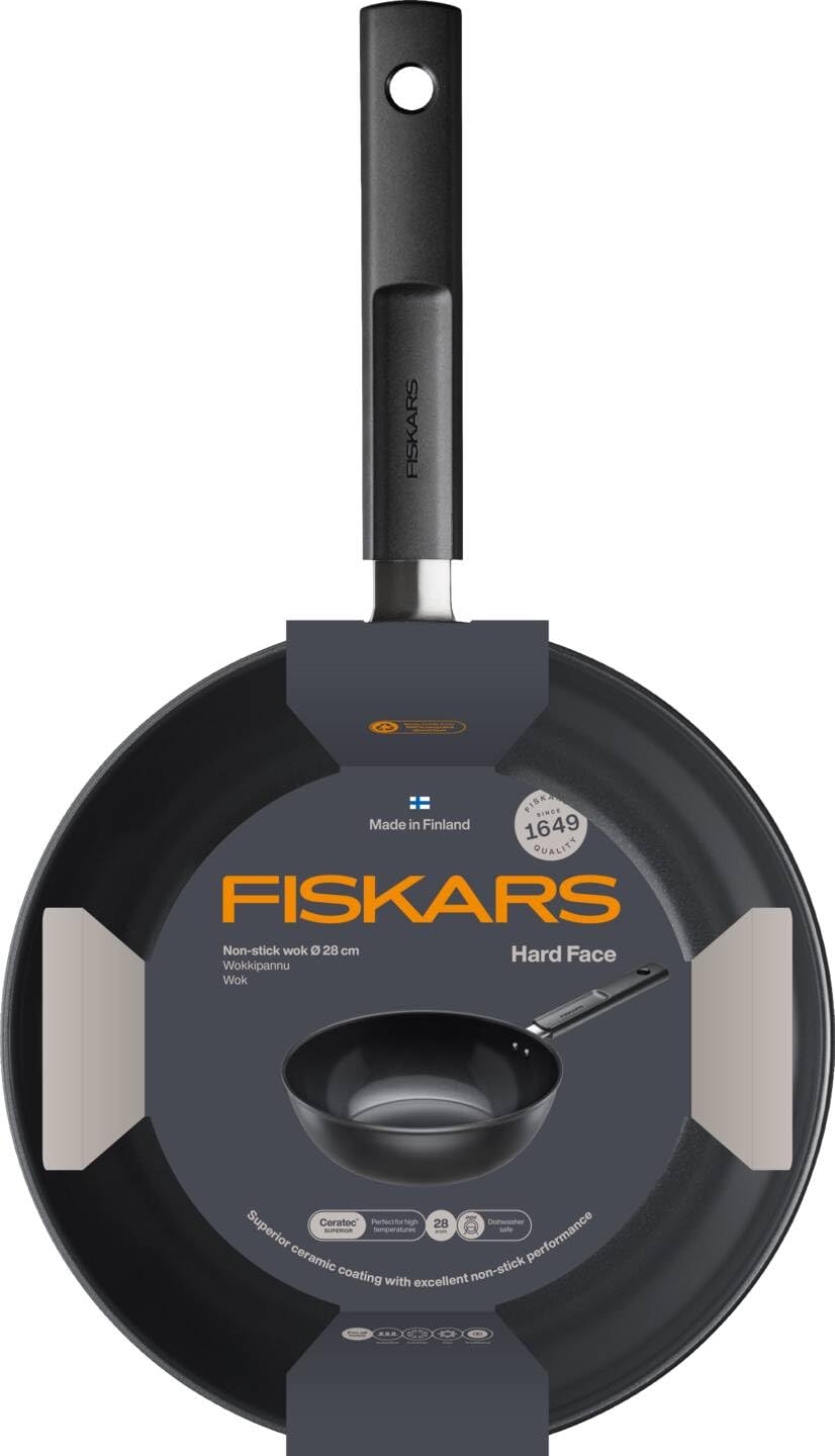 Fiskars Hard Face 28 cm Non-Tough Wok Pan — Amazon image 7