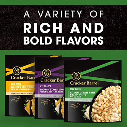 Cracker Barrel Oven Baked Sharp White Cheddar Macaroni And Cheese Dinner (12.3 Oz Pouch) #TOP6