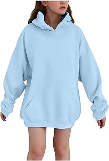Guqmjde Girls' Warm Hoodie with Pockets Sweatshirt Fleece Lining Hoody Thickened Clothes Casual Clothing Children's Clothing Leisure Top Gym Sportswear Boys Jumper