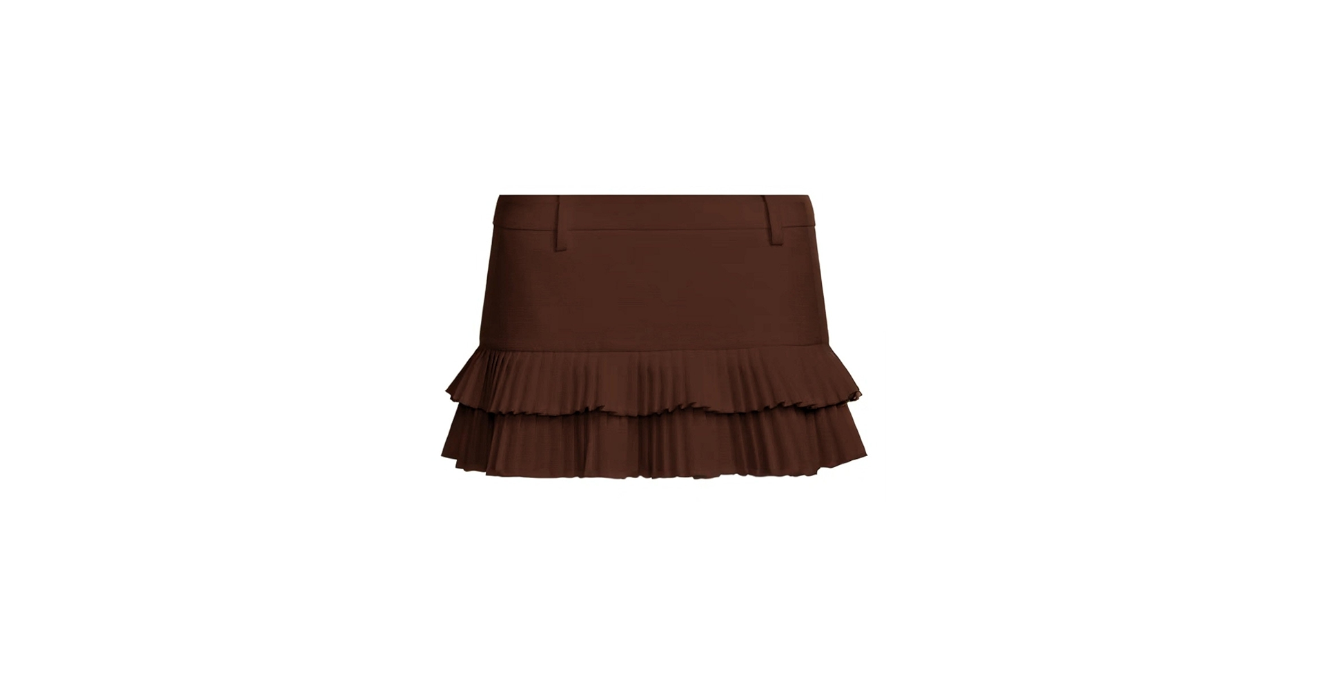 Amazon.com: LTZYLS Pleated Skirts for Women Double Ruffle