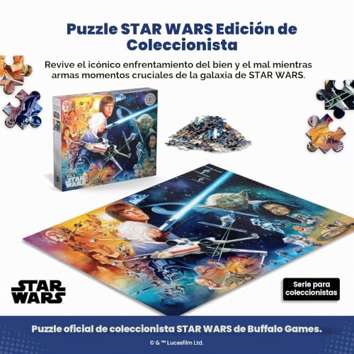 Rompecabezas de 2000 piezas Star Wars Silver Select de Buffalo Games premium 2