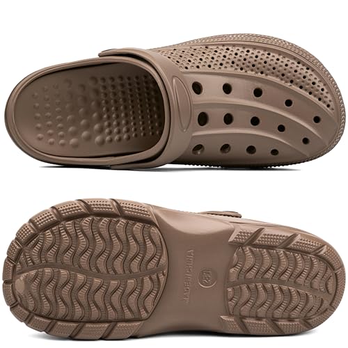 Image of ChayChax Men's and Women's Arch Support Clogs Garden Shoes Slip-on Outdoor Beach Water Sandals with Removable Cushion Footbed