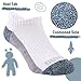 Sunew 6 Pairs Boys Girls Ankle Socks for Kids 1-2 Years Running,Jumping,or Playing-97 Polyester,3 Spandex Comfortable Athletic Low Cut Sock Pack,Wicks Moisture,Fashionable White Dark Green 1-2 Years
