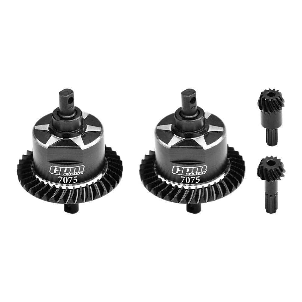 GPM Upgrade Per Traxxas Mini Maxx 1/10 &ndash; Set Differenziale Completo In Acciaio Al Carbonio (Anteriore E Posteriore) TRX10780