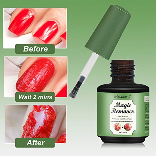 Magic Nail Polish Remover, Magic Soak Off Gel, Magische Nagellakverwijderaar, Gel Polish Remover, Verwijder gelnagellak… - Afbeelding 4