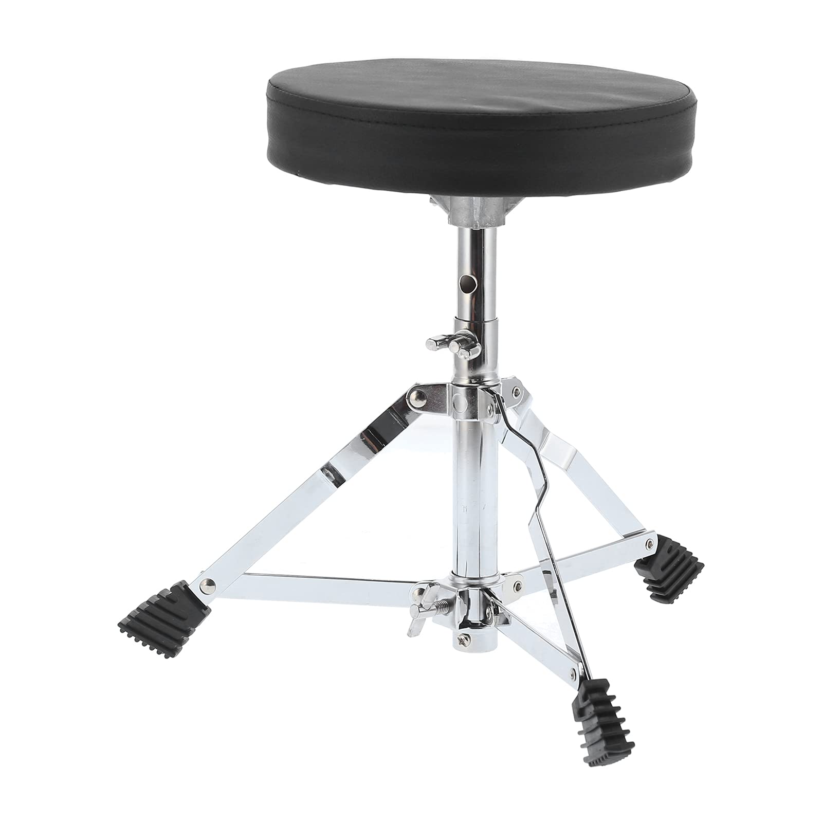 Trône de Batterie, Siège de Batterie Réglable, Tabouret de rembourré avec Support en Acier Robuste pour Musiciens et Batteurs