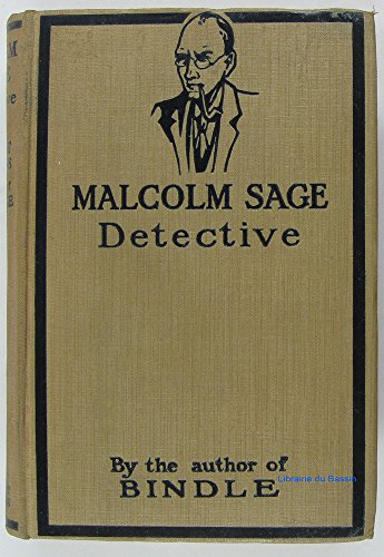 Malcolm Sage,: Detective, B0006AIGVY Book Cover